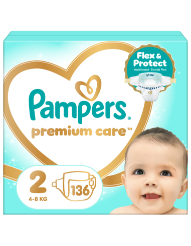 Pampers Premium Care Teipmähkmed, Suurus 2, 136...