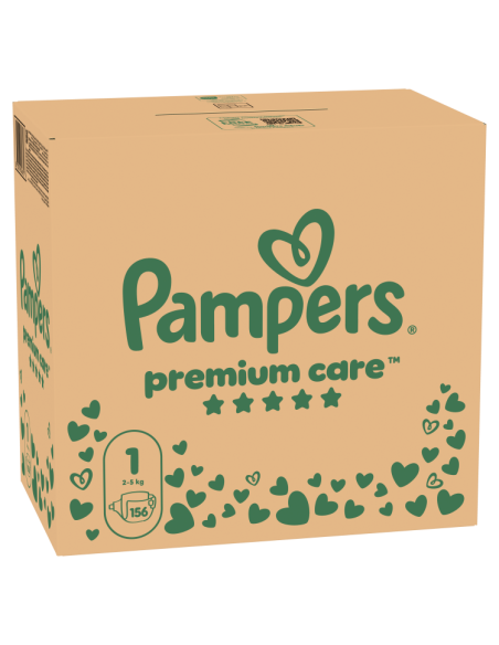 Pampers Premium Care Teipmähkmed, Suurus 1, 156 Mähet