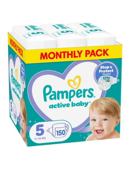 Pampers Active Baby Mähkmed, Suurus 5, 150 Mähet