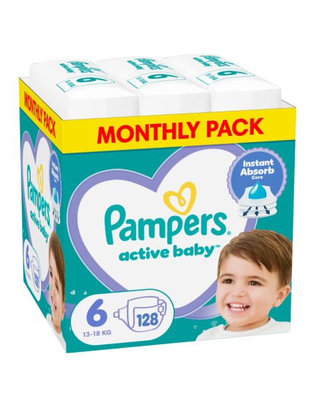 Pampers Active Baby Mähkmed, Suurus 6, 128 Mähet