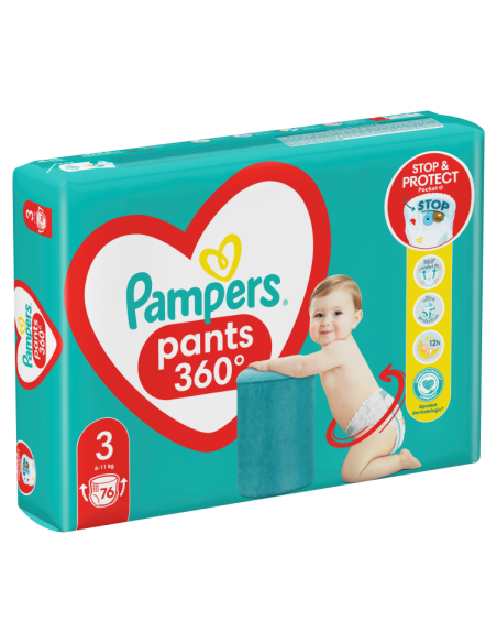 KAST 2 tk! Pampers Active Baby Pants püksmähkmed suurus 3 (76 tk)