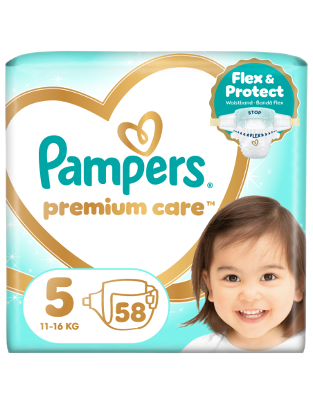 KAST 2 tk! Pampers Premium Care teipmähkmed suurus 5 (2x58 tk)