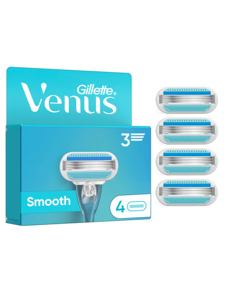 Gillette Venus Smooth Raseerija Varuterad, 4 tk