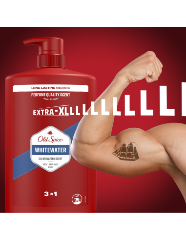 Old Spice Whitewater dušigeel ja šampoon 1000 ml