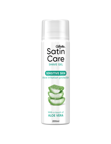 KAST 6 tk! Gillette Raseerimisgeel Satin Care Sensitive Aloe Vera Glide 200 ml
