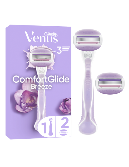 Gillette Venus ComfortGlide Breeze Raseerija + Varuterad 2 tk