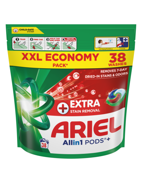 KAST 3 tk! Ariel All-in-1 PODS +Extra Clean Power pesukapslid 38 tk