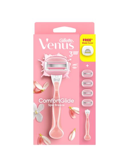 Gillette Venus ComfortGlide Spa Breeze Raseerija + Vahetusterad 4 tk