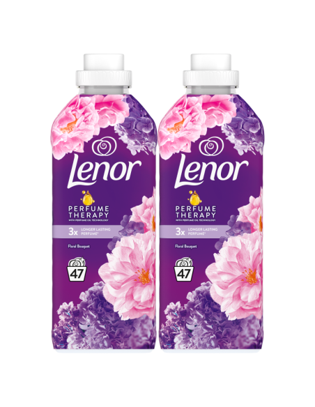 KAST 6 tk! LENOR Pesuloputusvahend Floral Bouquet 2 x 987 ml (94 Pesukorda)