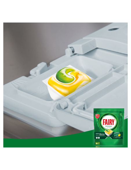 Fairy Original All in One nõudepesumasina tabletid Lemon 100 tk