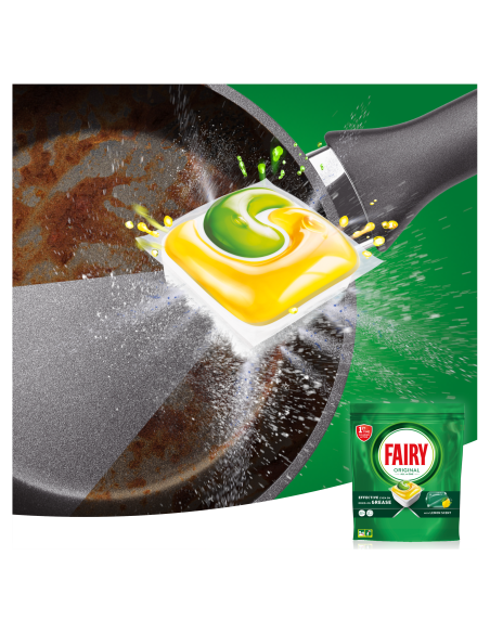 Fairy Original All in One nõudepesumasina tabletid Lemon 100 tk