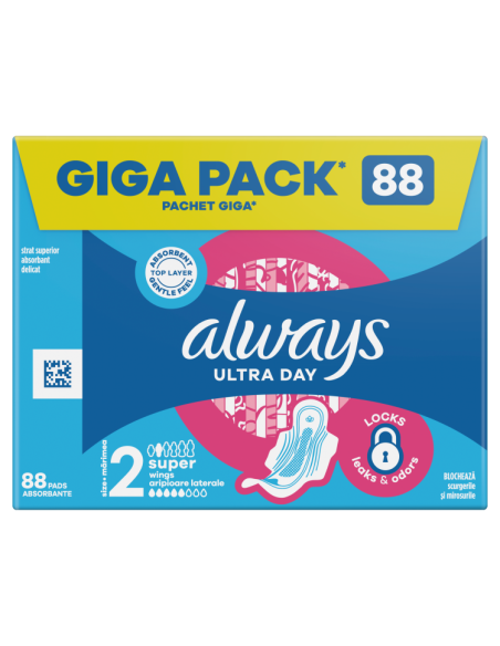 Always Ultra päeva hügieenisidemed tiibadega 88 tk (suurus 2, Long)