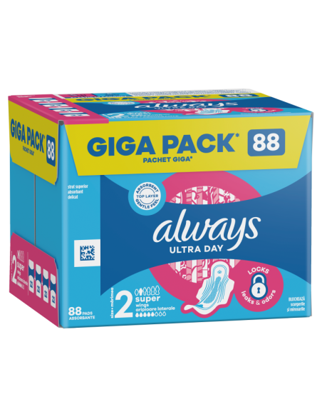 Always Ultra päeva hügieenisidemed tiibadega 88 tk (suurus 2, Long)