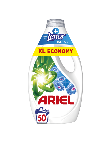 Ariel +Fresh Air Lenor Pesugeel, 50 Pesukorda, 2.25 L