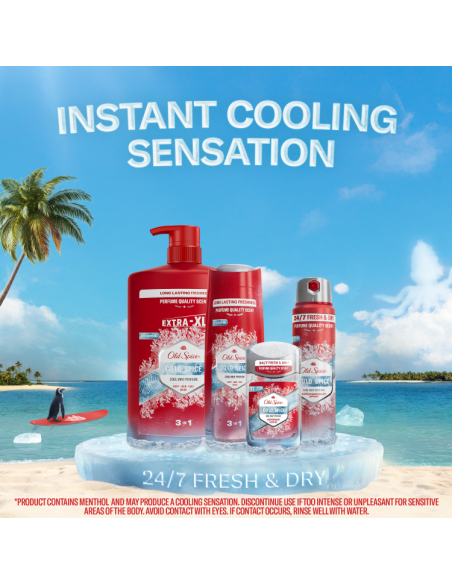 Old Spice Cold Spice meeste dušigeel ja šampoon, 1000 ml