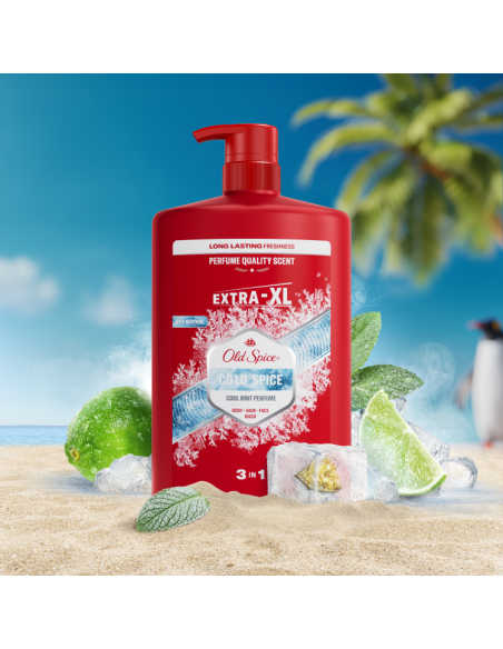 Old Spice Cold Spice meeste dušigeel ja šampoon, 1000 ml