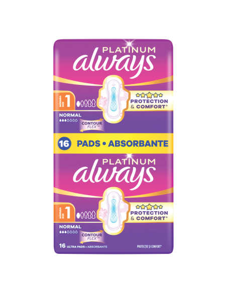 KAST 8 tk! Always Platinum Normal Size 1 Hügieenisidemed Tiibadega, 16 tk