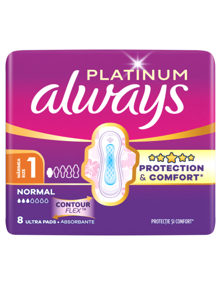 Always Platinum Normal hügieenisidemed tiibadega nr 1 (8 tk)
