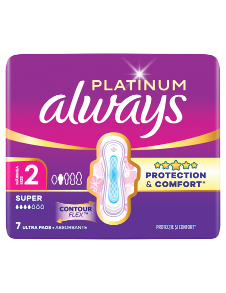 Always Platinum Super hügieenisidemed tiibadega nr 2 (7 tk)