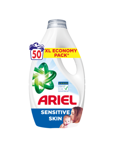 KAST 4 tk! Ariel Sensitive Pesugeel, 2.25 L, 50...