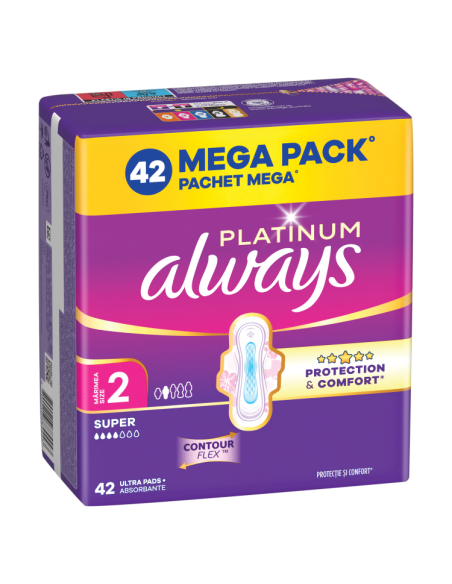 Always Platinum Super hügieenisidemed tiibadega nr 2 (42 tk)