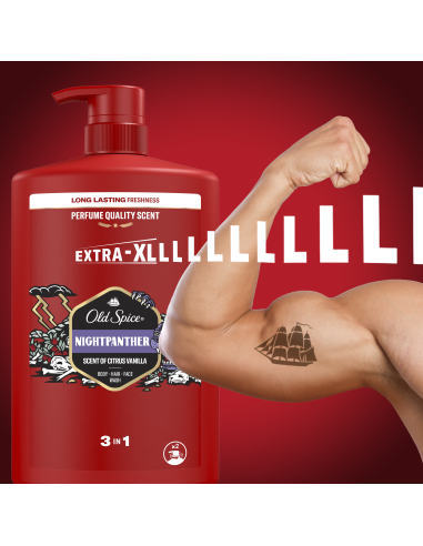 Old Spice Night Panther dušigeel ja sampoon...