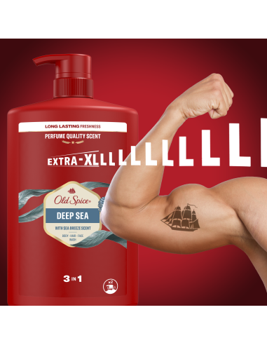 Old Spice Deep Sea dušigeel ja šampoon 4x1000ml