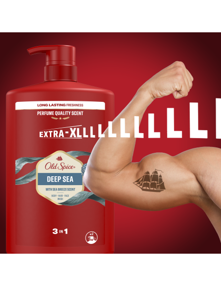 Old Spice Deep Sea dušigeel ja šampoon 4x1000ml