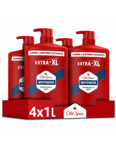 Old Spice Whitewater dušigeel ja šampoon 4x1000 ml