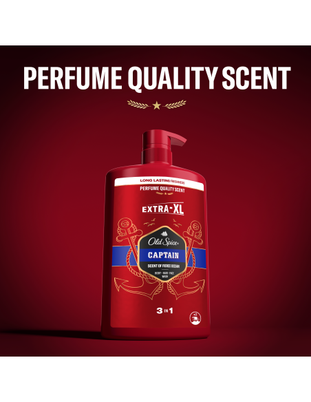 Old Spice Captain Meeste Dušigeel Ja Šampoon, 4x1000 ml
