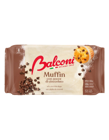 BALCONI muffin šokolaaditükkidega (6x40g)