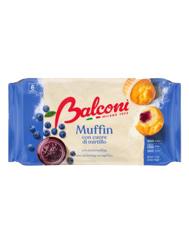 BALCONI muffin mustikatäidisega (6x43g)