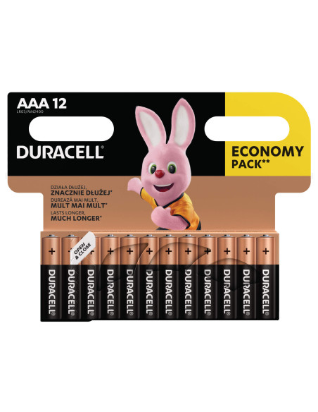 KAST 12 tk! Duracell patarei AAA/MN2400 12 tk