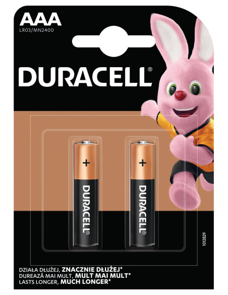 KAST 10 tk! Duracell patarei AAA/MN2400 2 tk