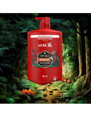 Old Spice Bearglove dušigeel ja šampoon, 4x1000 ml
