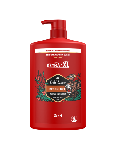 Old Spice Bearglove dušigeel ja šampoon, 4x1000 ml