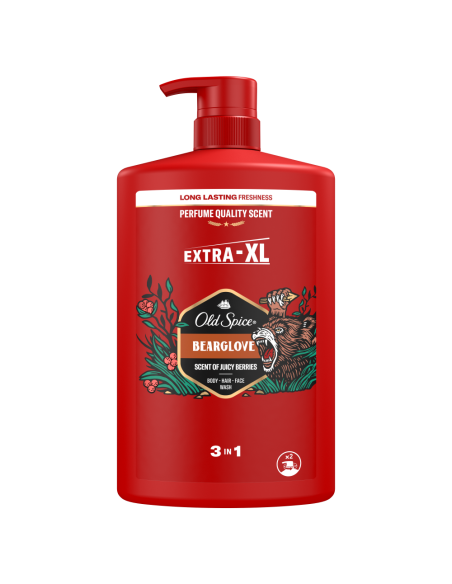 Old Spice Bearglove dušigeel ja šampoon, 4x1000 ml