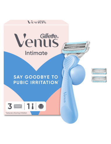 Gillette Venus Intimate raseerija + 3 vahetustera