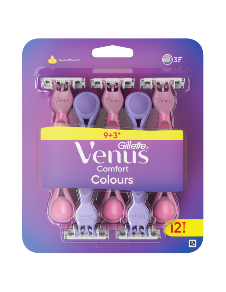 Gillette Venus Comfort Colours ühekordsed raseerijad 12 tk