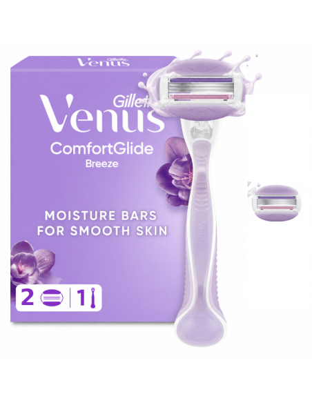 Gillette Venus ComfortGlide Breeze Raseerija + Varuterad 2 tk