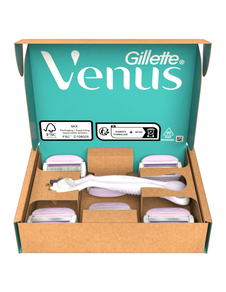 Gillette Venus ComfortGlide Breeze Raseerija + Varuterad 6 tk