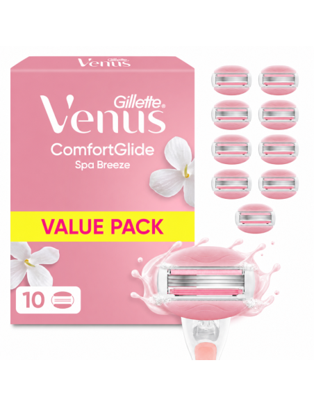 Gillette Venus ComfortGlide Spa Breeze Raseerija Varuterad, 10 tk