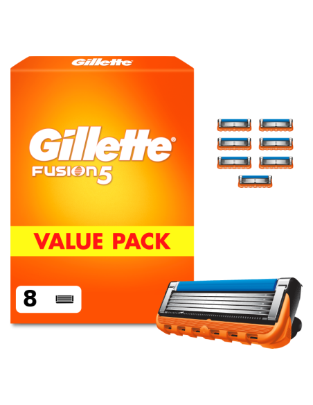 KAST 6 tk! Gillette Fusion5 Raseerija Terad Meestele, 8 Vahetustera