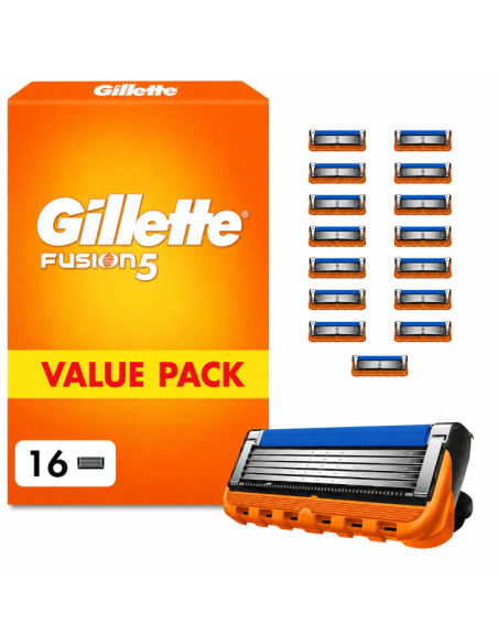 KAST 6 tk! Gillette Fusion5 Raseerija Terad Meestele, 16 Vahetustera