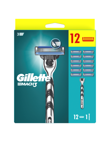 KAST 6 tk! Gillette Mach3 Raseerija Meestele,12 Tera
