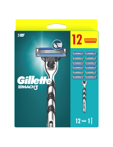 Gillette Mach3 Raseerija Meestele,12 Tera