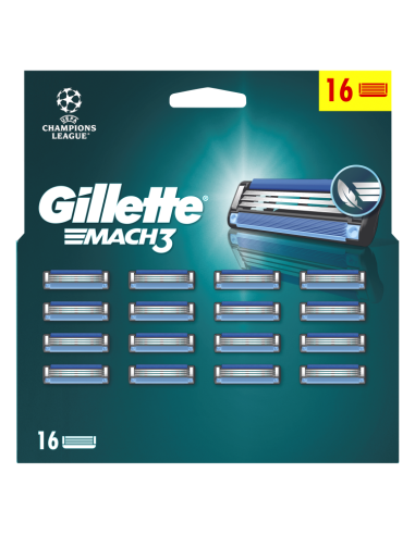 Gillette Mach3 Meeste Varuterad, 16 tk