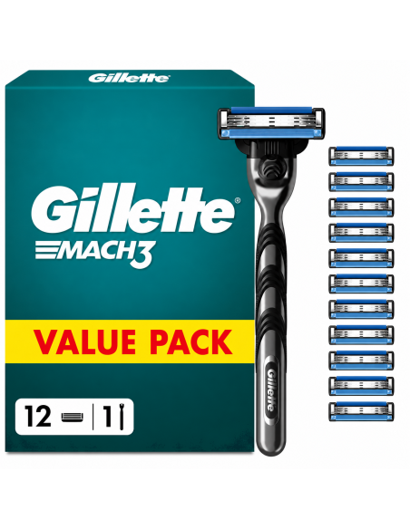 Gillette Mach3 Raseerija Meestele + 12 Tera