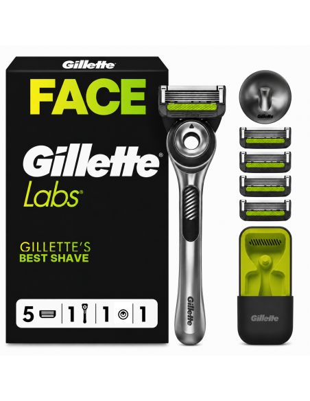 KAST 10 tk! Gillette Labs Raseerija Meestele koos 5 Vahetustera, Hoidiku ja Reisivutlariga