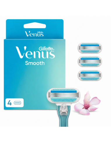 Gillette Venus Smooth Raseerija Varuterad, 4 tk